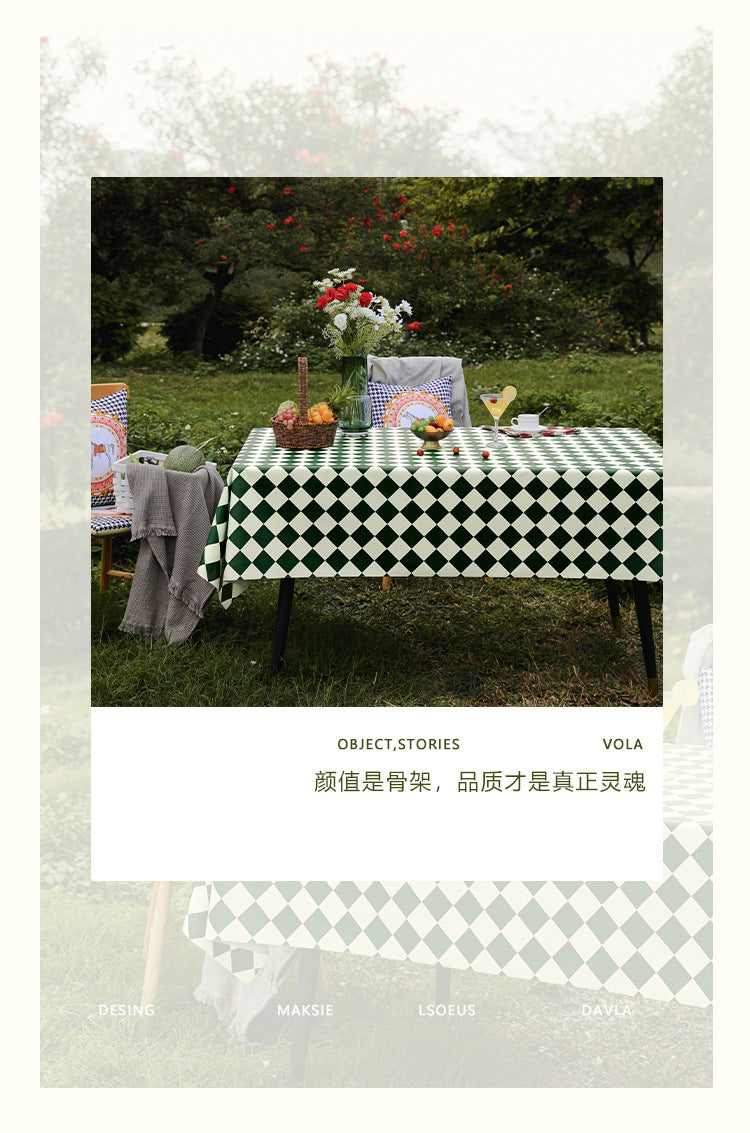 Outdoor Egg Roll Table Tablecloth Camping Picnic Table Mat Outdoor PVC Disposable Tablecloth Stall