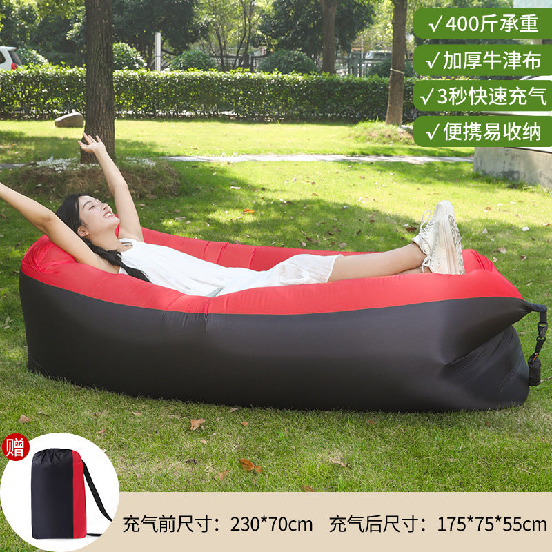 Manufacturer Pillow Style Inflatable Sofa In Stock Outdoor Portable Lazy Air Sofa Foldable Inflatable Bed Sleeping Bag