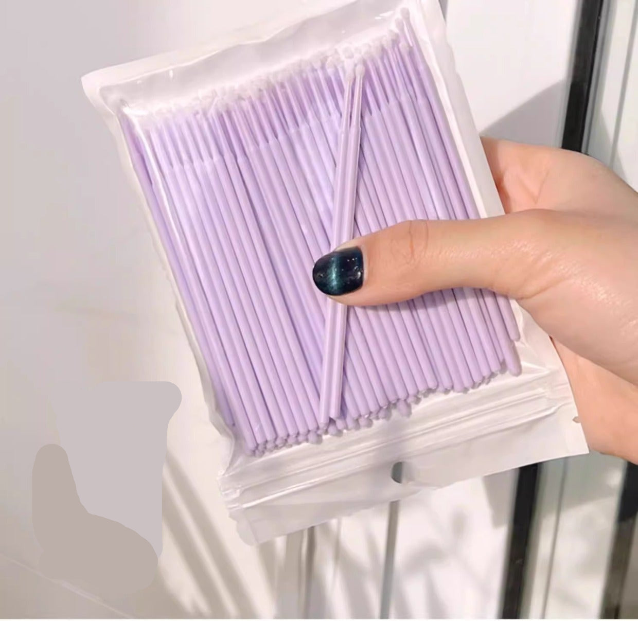 Nano Cotton Swab Makeup Special Changing the Makeup Eyeliner Remover Ultra-Fine Pointed Cotton Swab Eyelash Removal Eyelash Beauty Eyelash Tattoo Cleaning