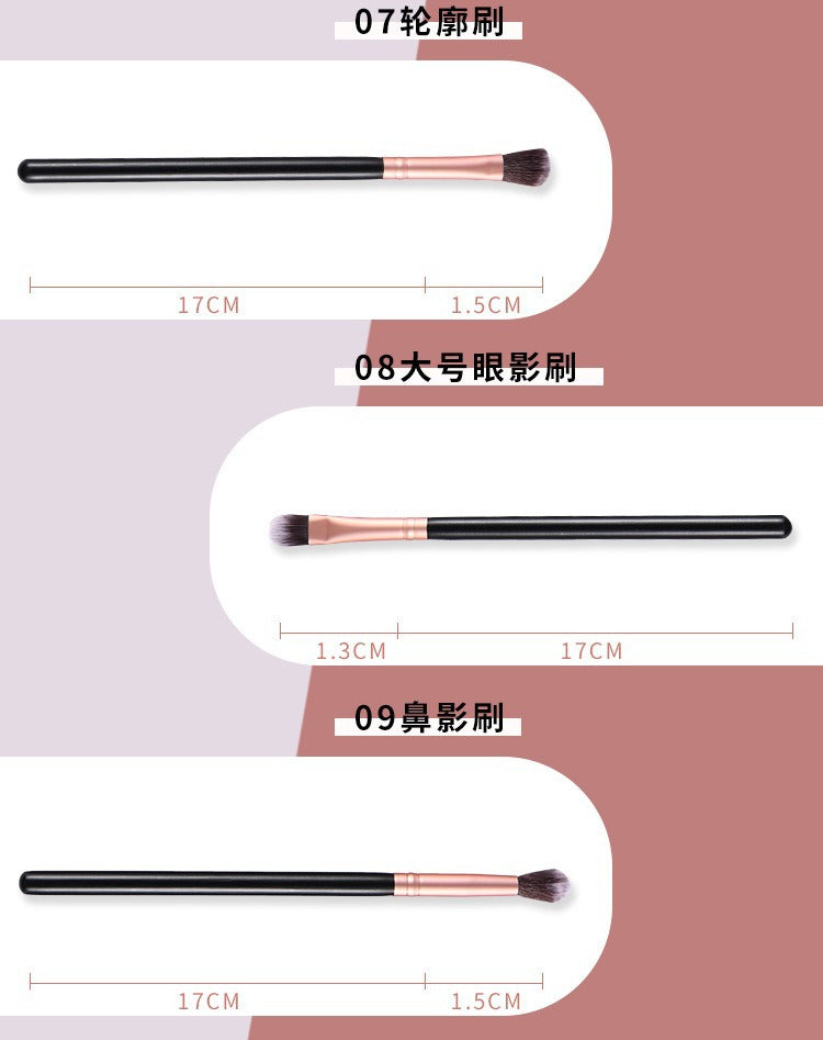 Amazon Hot-Selling Amazon 14-Piece Makeup Brush Set Loose Powder Foundation Brush Soft Bristle Brush Cangzhou In-Stock Wholesale