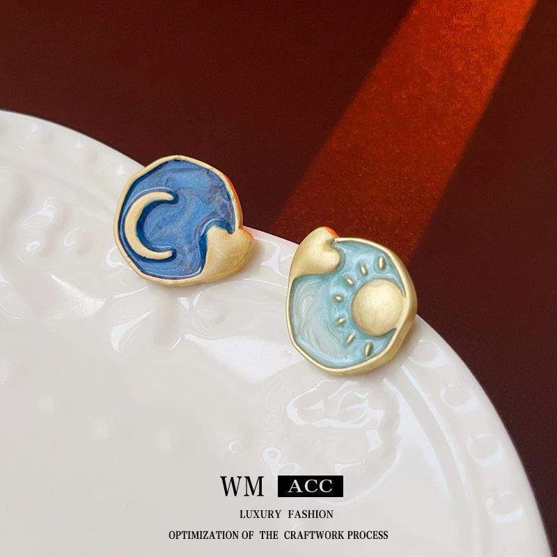 Vintage Earrings Fashion Versatile Ear Jewelry Niche Light Luxury High-end Accessories