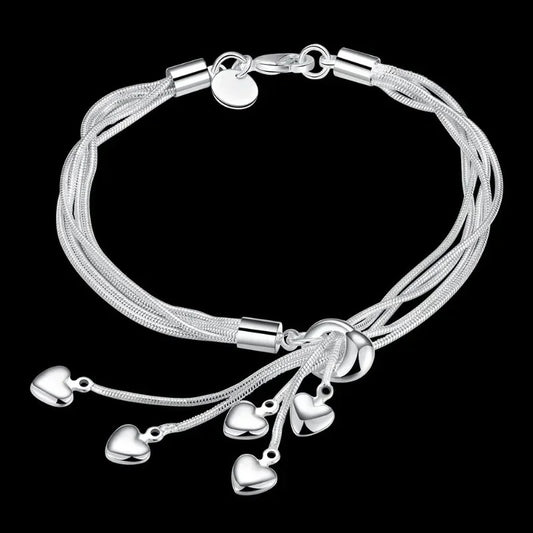925 Sterling Silver Bracelet Woman Vintage Luxury Original Jewelry Accessories Fashion Designer Party Wedding Jewelry Gifts 2024