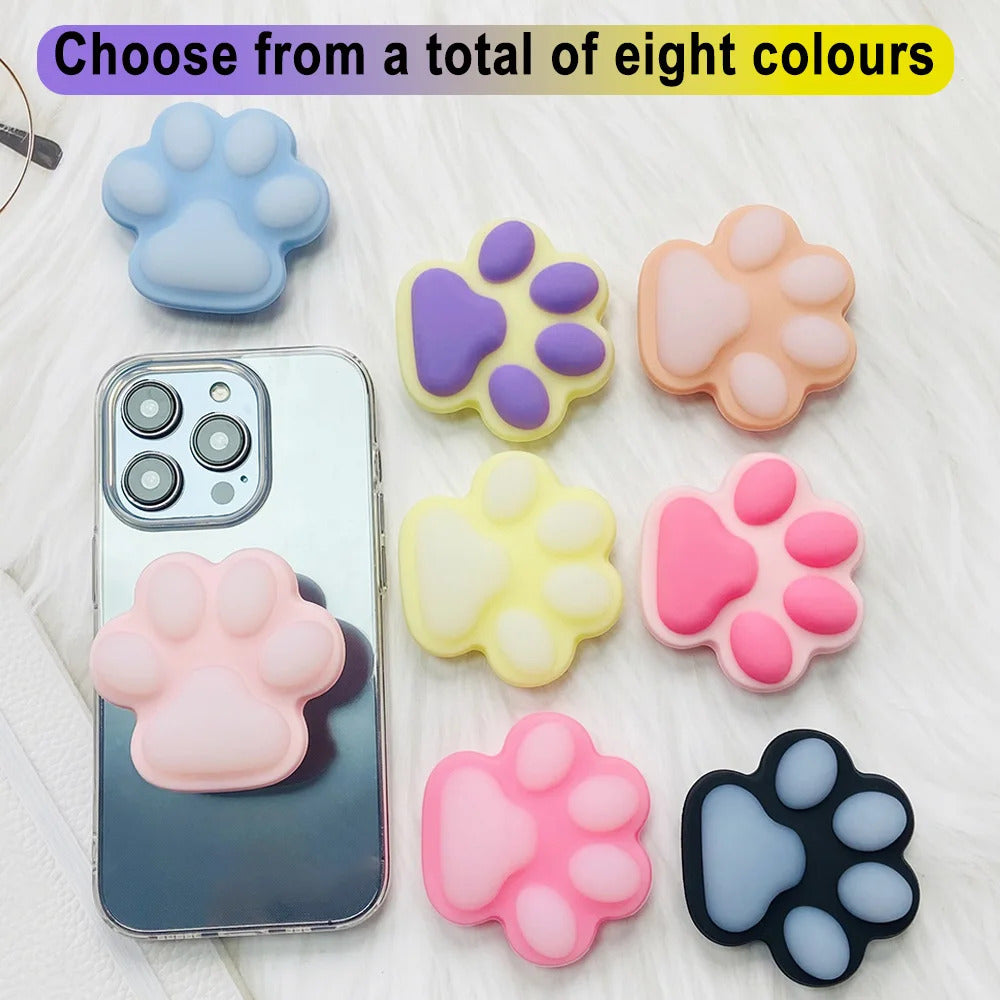 Grippopso Silicone Sockets Griptok Phone Holder Cat's Claw Finger Ring Holder Grip Stand Cellphone Accessories bracket