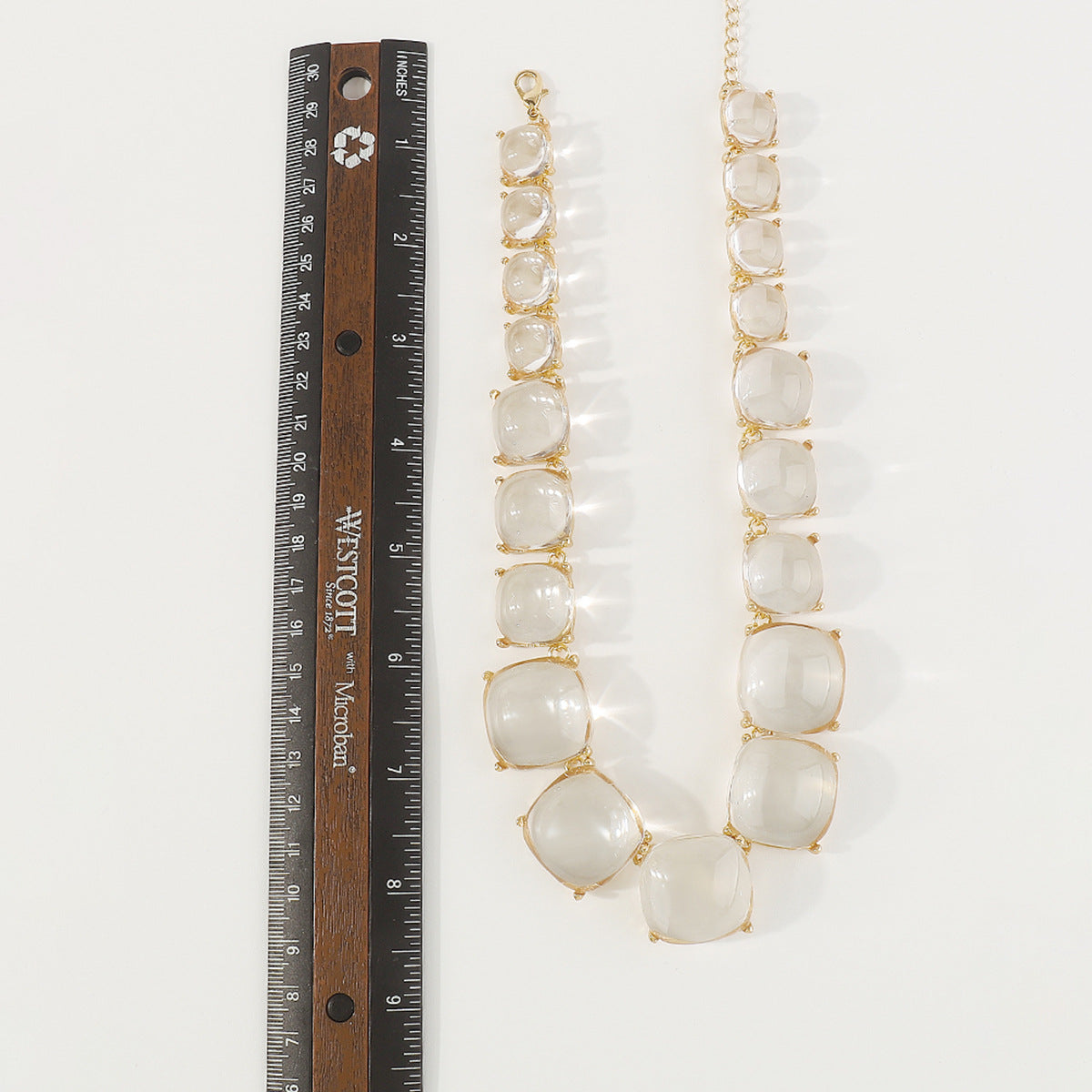 Trendy Accessories ZA Personality Fashion Exaggerated Geometric Resin Colorful Earrings Necklace