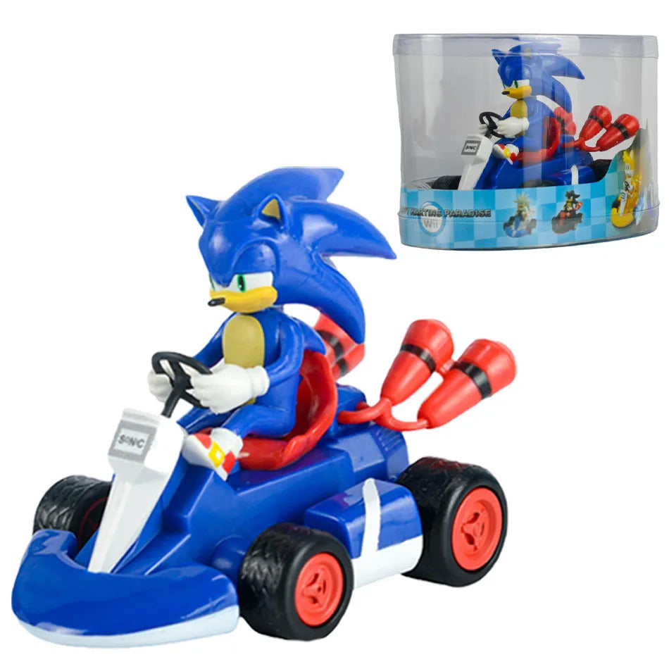 Sonic the Hedgehog Toy Car Kids Gift Birthday Gift Collection Decoration Desktop Decoration