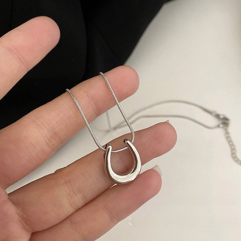 Li Luo New S925Sterling Silver Pearl Necklace Accessory for Women, Non-Fading, High-End Feel, Versatile Spring/Summer Clavicle Chain Wholesale