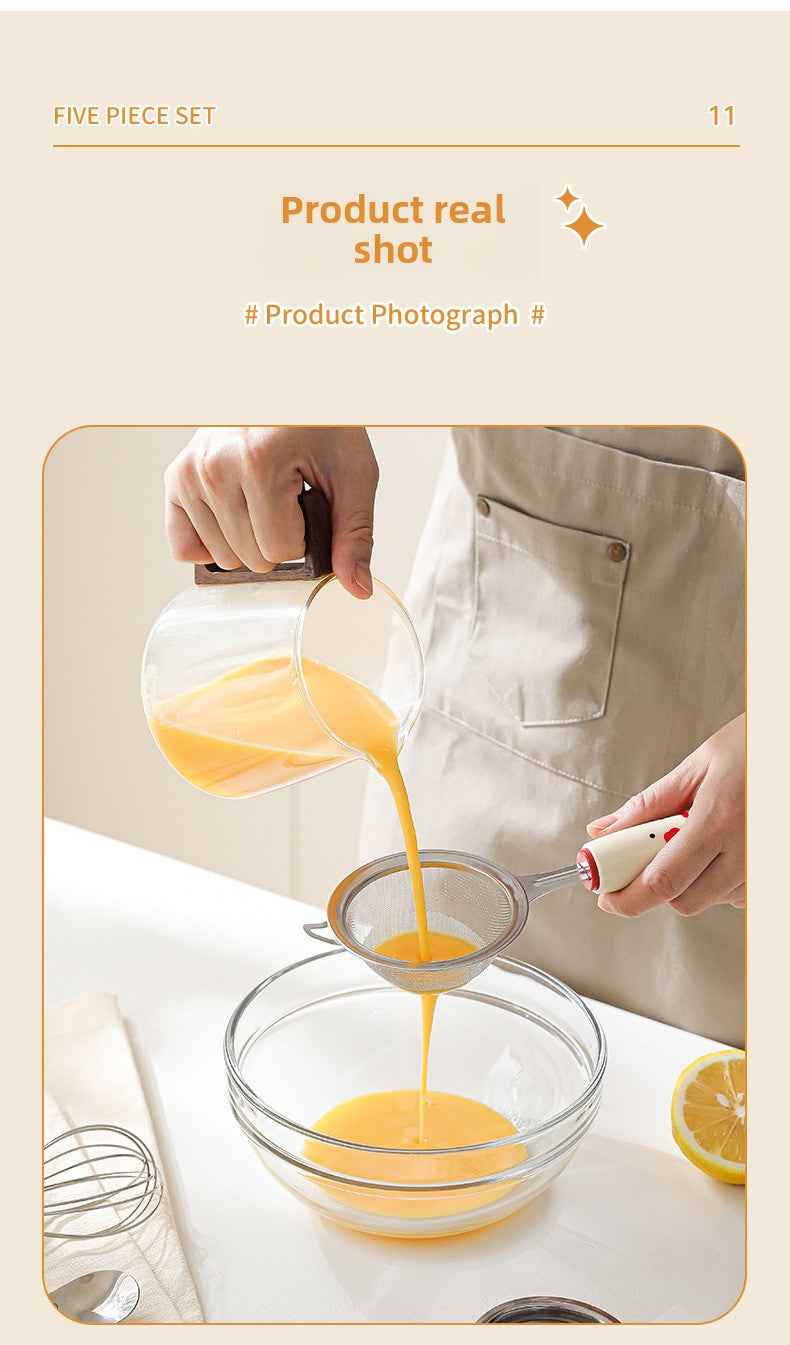 Potato puree press stainless steel baby food baking suit flour sieve egg strainer