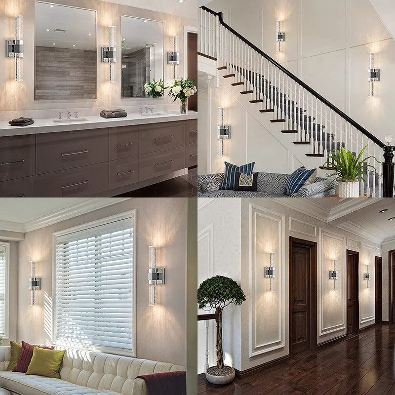 Nordic Bubble Crystal Wall Lamps Bathroom Dresser Living Room Bedroom Wall Sconces Mirror Lamp Indoor Lighting Home Decor Lustre