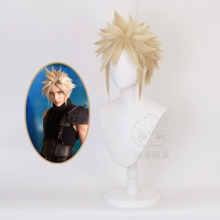 [Haogang] Final Fantasy 7 Claude Strave Cosplay Wig Women's Dual-Use