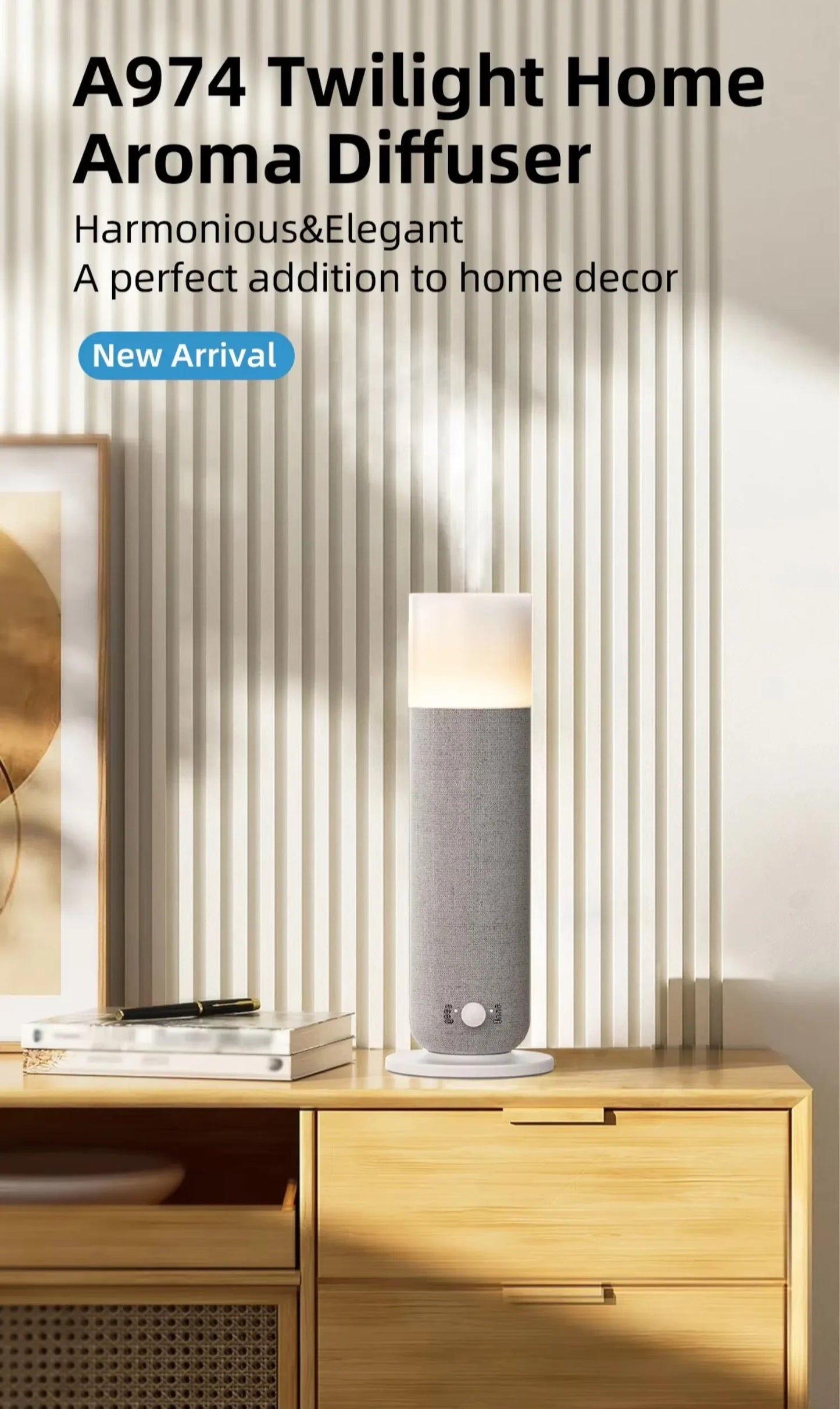 120ML Tower Scent Diffuser Machine Bluetooth Control Fragrance Diffuser Electric Smell for Home Hotel Collection Diffuser