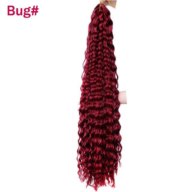 Foreign Trade Wig Crochet Hair Chemical Fiber Hair Bundle Deep Wave Twist Hair Cross-Border Ladies Dreadlocks Woven