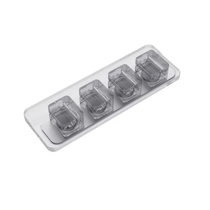 Magnetic Cable Clips Cable Smooth Adjustable Cord Holder Under Desk Cable Management & Pad Wire Keeper Cable Organizer Holder