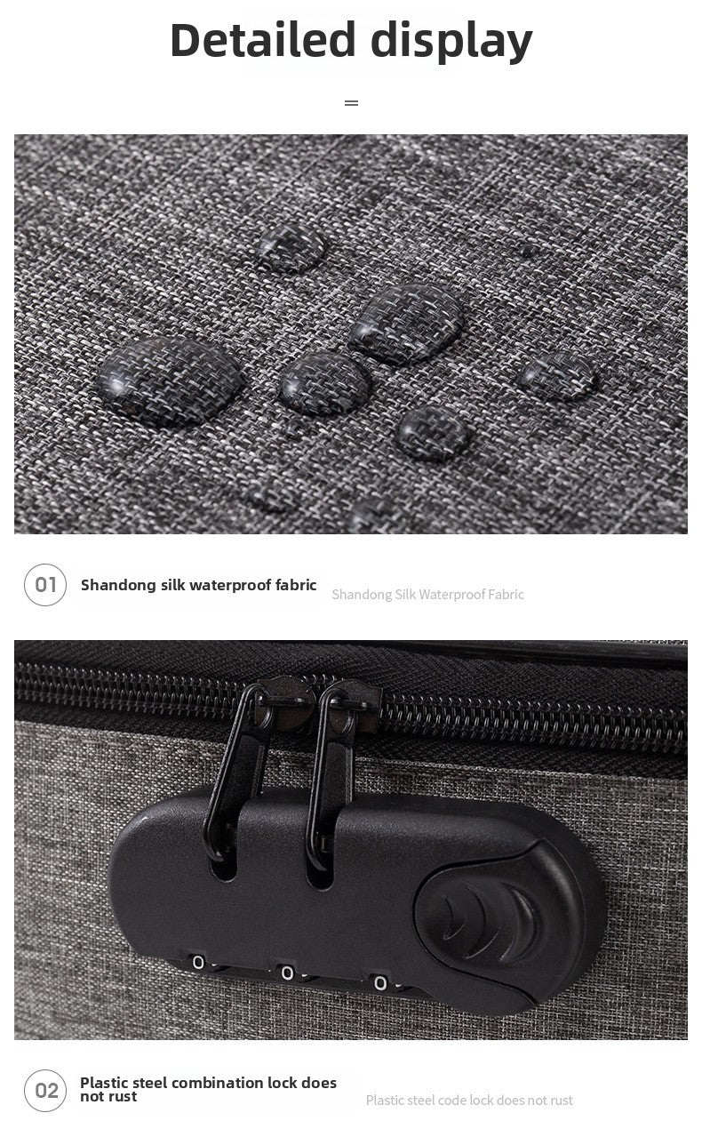 Home Id Storage Bag Large Capacity Household Certificate Passport Card Pack Waterproof Folder File Organizer Storage Bags