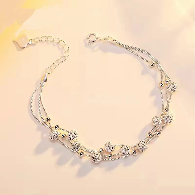 925 Sterling Silver Bracelet Woman Vintage Luxury Original Jewelry Accessories Fashion Designer Party Wedding Jewelry Gifts 2024
