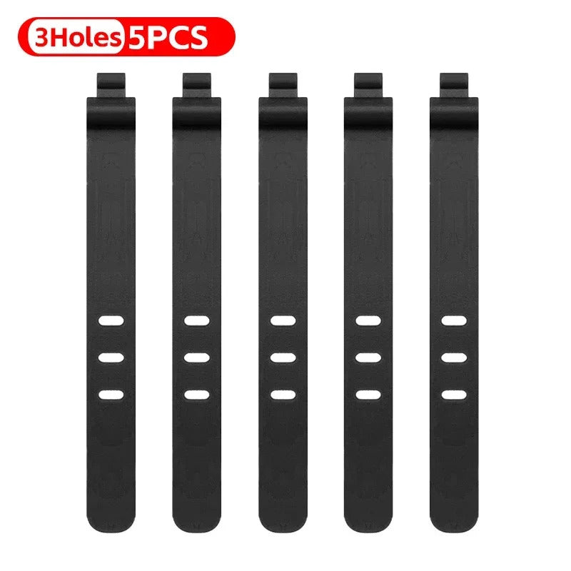 Silicone Cable Winder Charge Line Management Adjustable Straps Lock Cable Tie Straps for Home Office Reusable Data Wire Managers