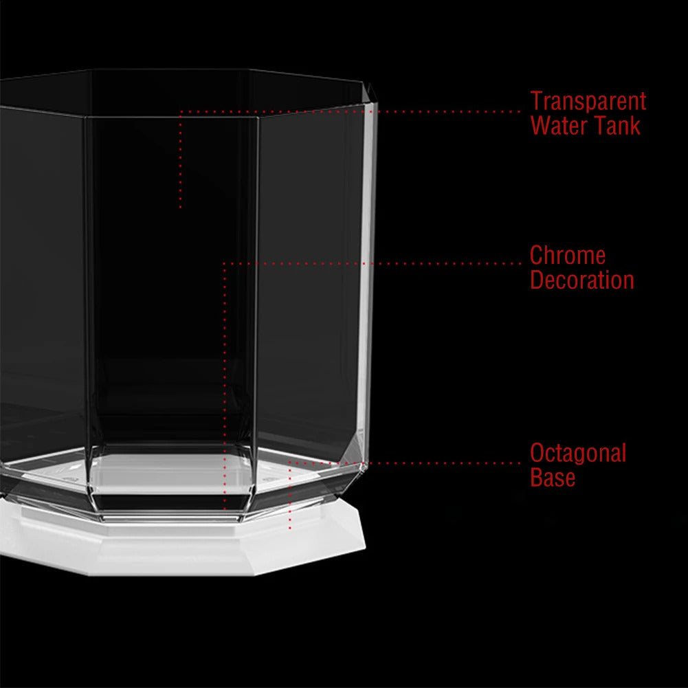 600ML Wolf Air Humidifier USB Electric Aroma Essential Oil Diffuser Portable Cool Mist Sprayer With LED Light for Home Office