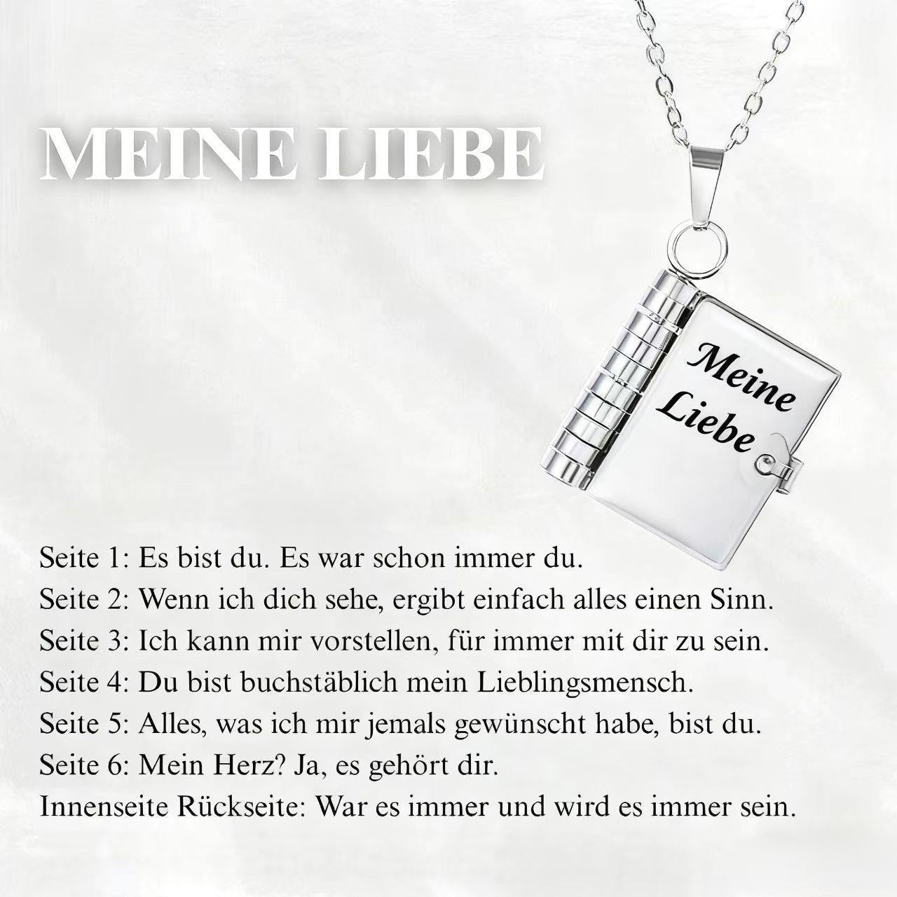 Titanium Steel Women's Love Letter Necklace Openable Pendant Couple New Style Personality Temperament Necklace Clavicle Chain