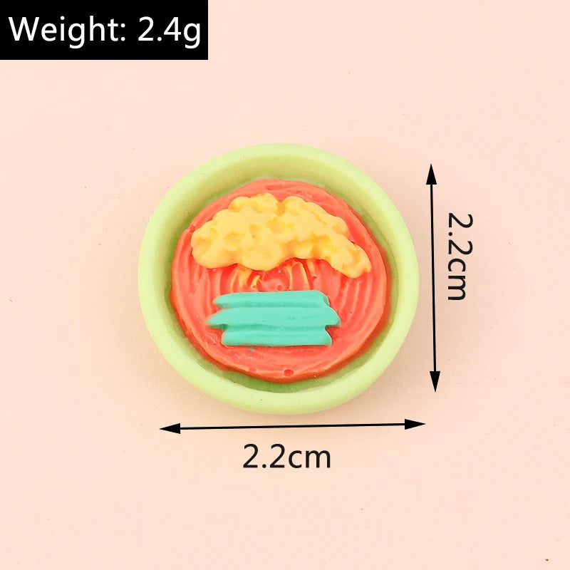 Leslie Random Mix 10pcs Cute New Miniature Dollhouse Simulated Food Snacks Mini Bread Cake for Girls BJD Doll Kitchen Toys