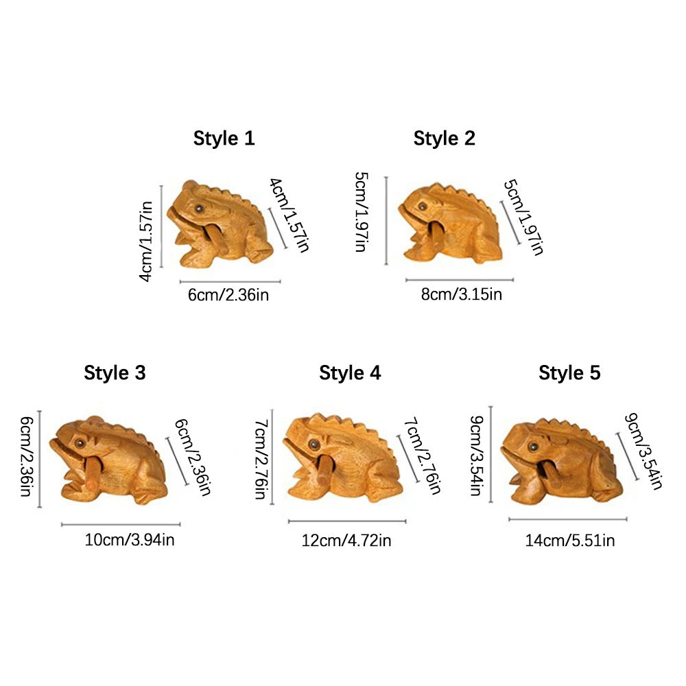 1pc Wooden Frog Guiro Rasp,Handcrafted Wooden Frog Musical Instrument,African Wooden Frog Rasp Musical Instrument for Adults