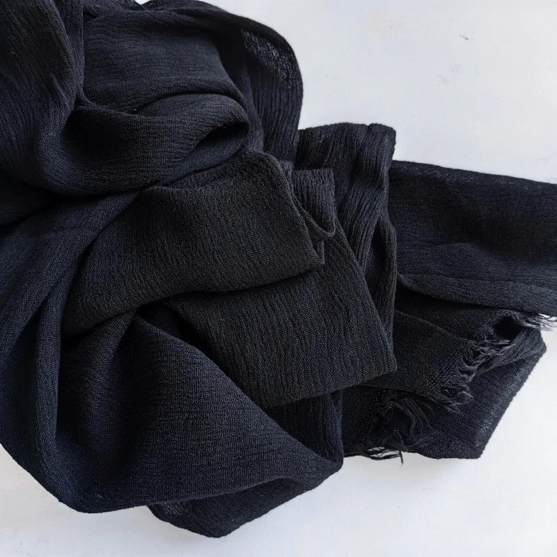 61 Colors Soft Cotton Viscose Scarf Rayon Material Muslim Hijab Mid Eastern Plain Solid Color Headscarf With Tassel