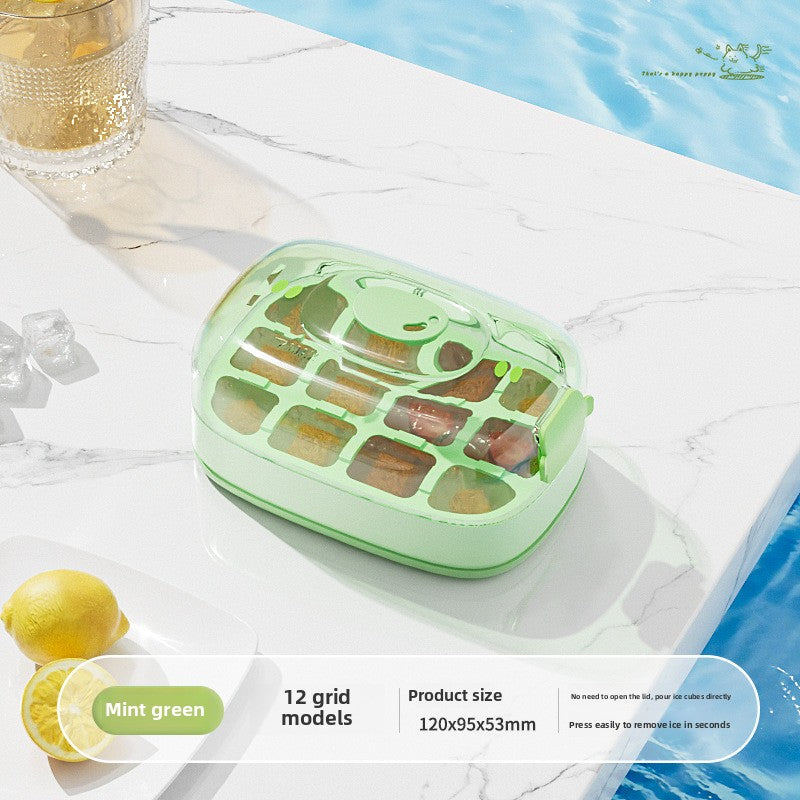 Ice Cube Mold Press Ice Cube Kettle Water Cup Household Food Grade Household Ice Box Frozen Ice Cube Storage Artifact