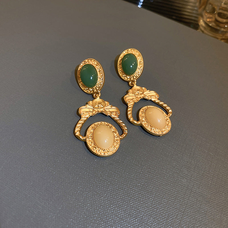 Vintage Earrings Fashion Versatile Ear Jewelry Niche Light Luxury High-end Accessories