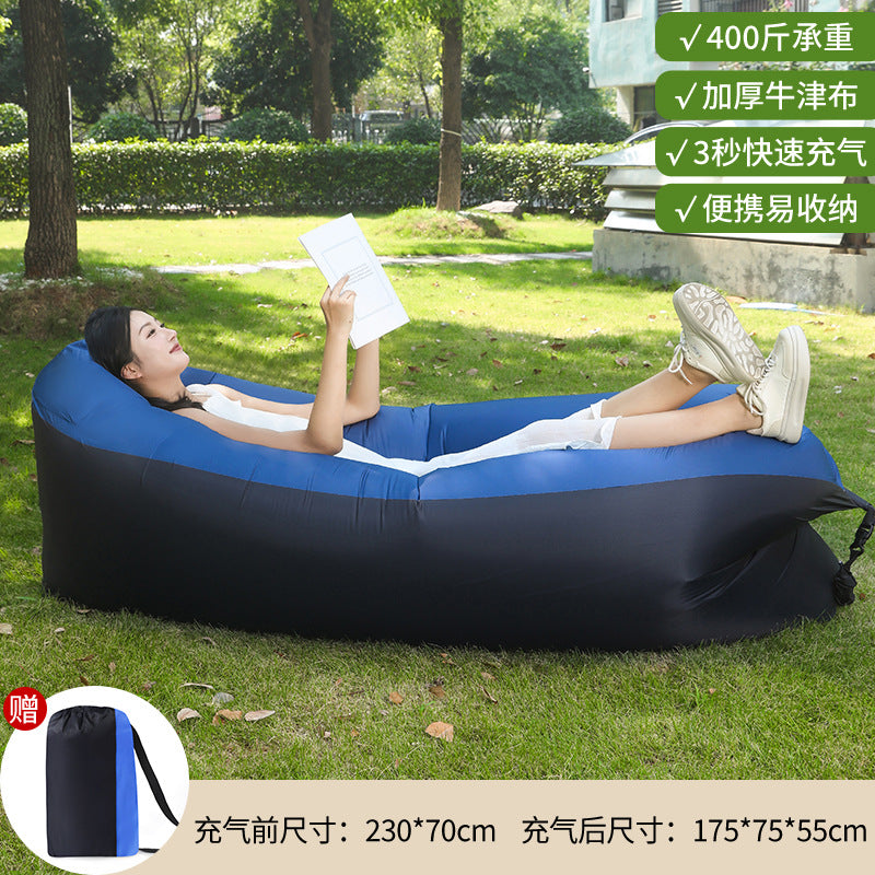 Manufacturer Pillow Style Inflatable Sofa In Stock Outdoor Portable Lazy Air Sofa Foldable Inflatable Bed Sleeping Bag