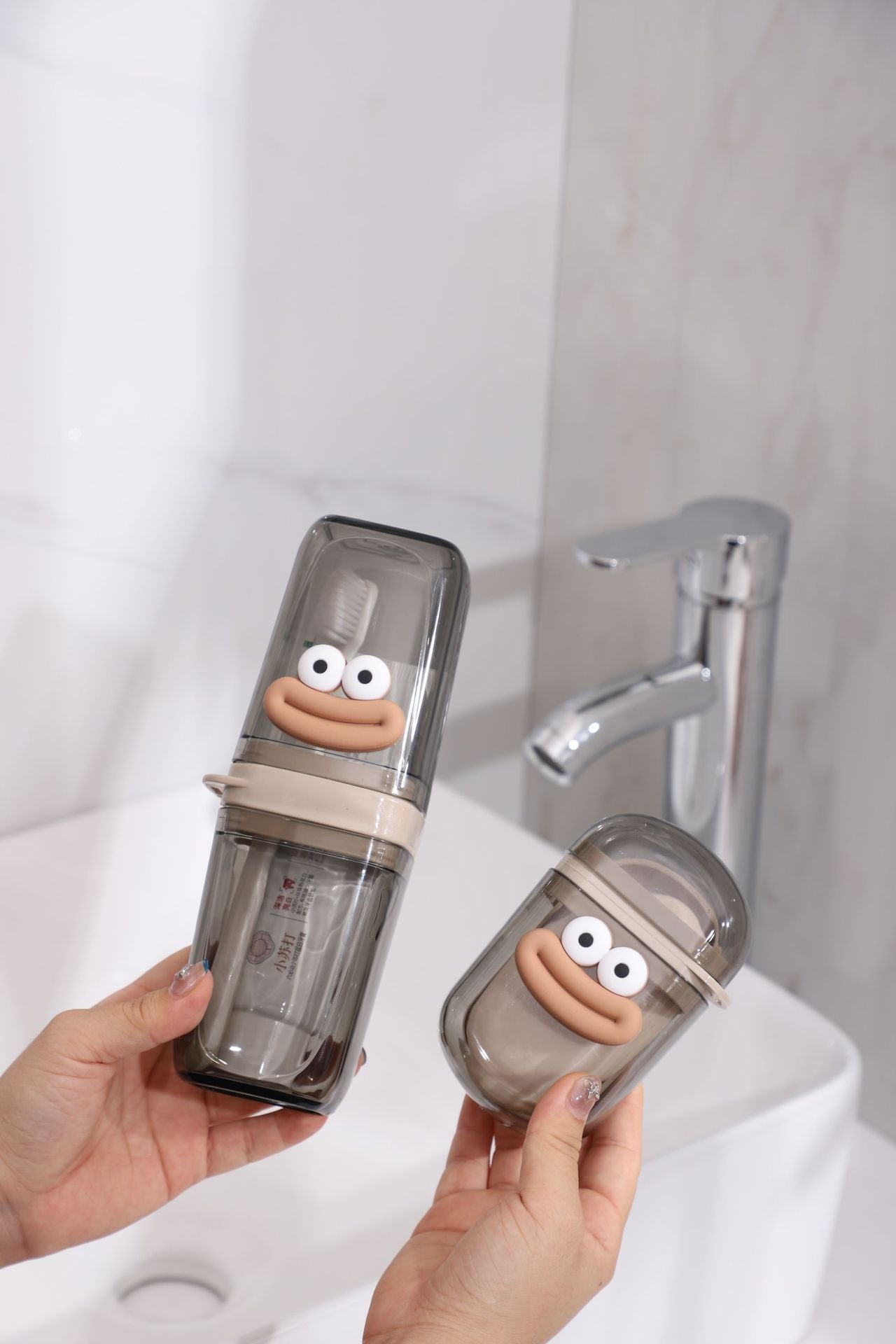 Cartoon Cute Mouthwash Cup Home Children Travel Portable Washing Cup Soap Box Set Toothbrush Cup Toothpaste