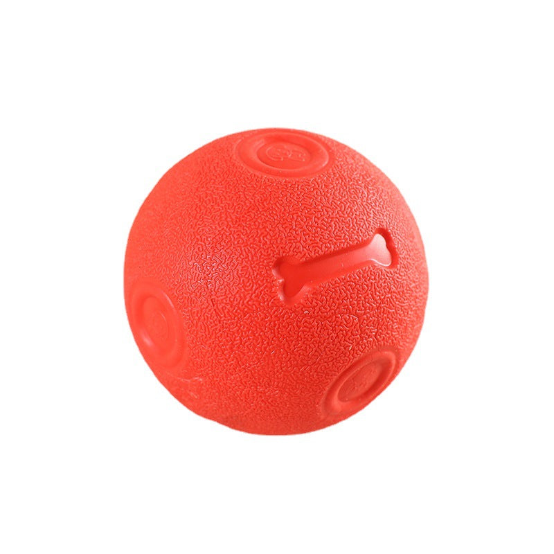 Dog Biting Molars Relieving Stuffy Ball Bite-Resistant Solid Elastic Dog Toy Training Ball TPR Throwing Toy Ball