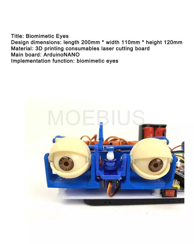 For Arduino Mobile Robot Biomimetic Eyes Robotics Science Experiment Boy Program Toy STEM Kit