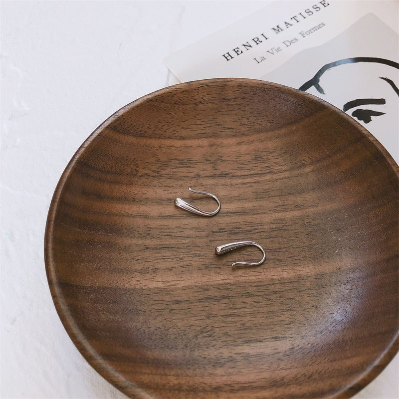 No Need to Remove Earrings While Sleeping for Women, Minimalist Style, Simple and Elegant, Internet Celebrity Ear Hooks, Small Silver Stud Earrings