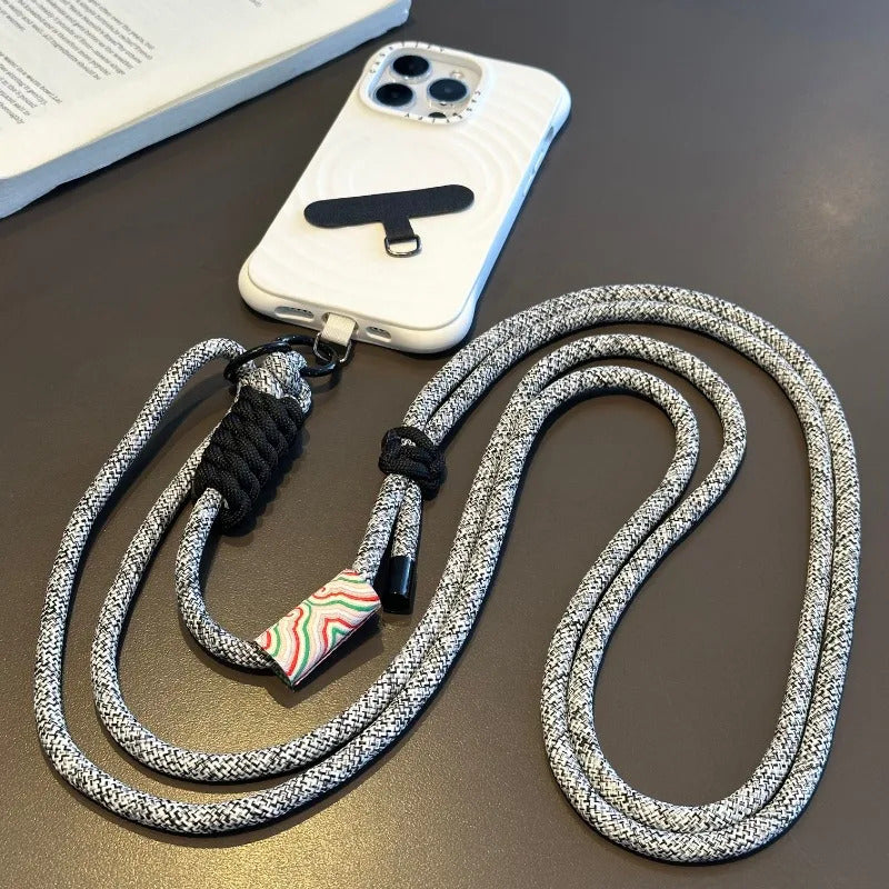 Retro Mobile Phone Straps Adjustable Long Crossbody Lanyard Neck Rope Band Shoulder Cord Anti Loss Rope Dual-purpose Hang Chain