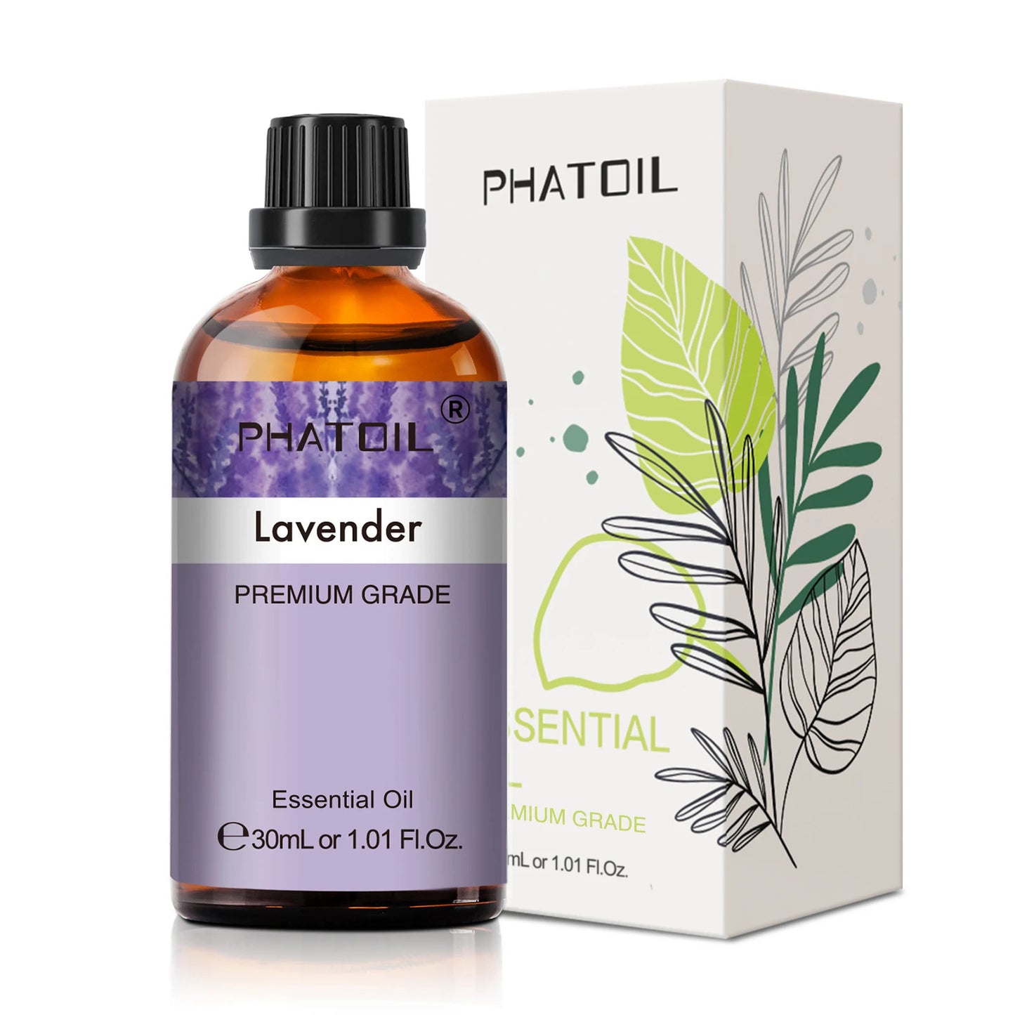 PHATOIL 30ml Aromatherapy Essential Oil Lavender Eucalyptus Vanilla Sweet Orange Aroma Oils For Diffuser Candle Making DIY Soap