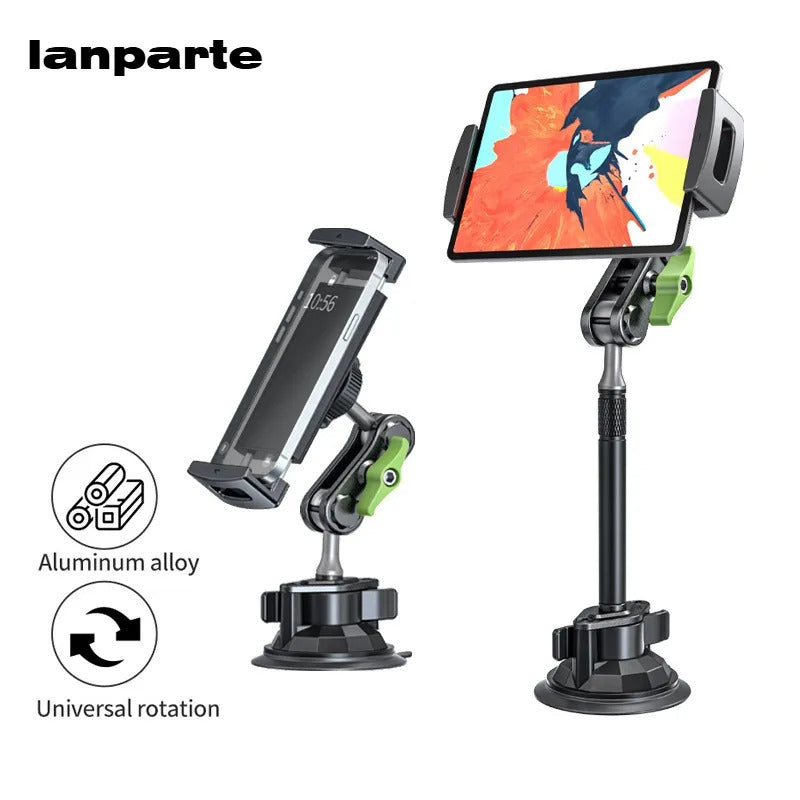 Lanparte 360-Degree Adjustable Car Mount Mobile Phone and Tablet Holder Stand for ipad accessories holder stand with Suction Cup