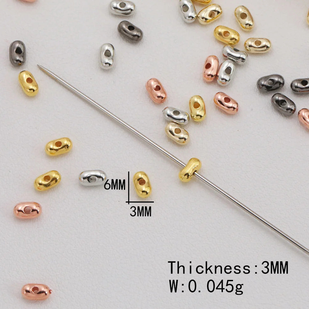 Cordial Handmade 9900Pcs 3*6MM DIY Beads/UV CCB Effect/Hand Made/Jewelry Findings & Components/Peanut Shape/Acrylic Bead #18289