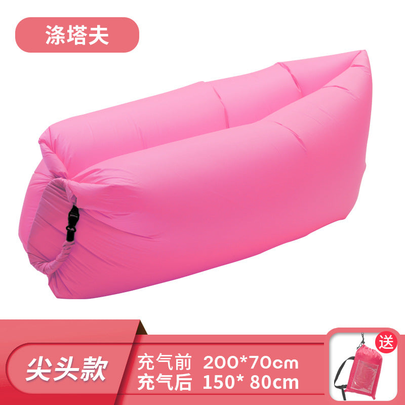 Manufacturer Pillow Style Inflatable Sofa In Stock Outdoor Portable Lazy Air Sofa Foldable Inflatable Bed Sleeping Bag