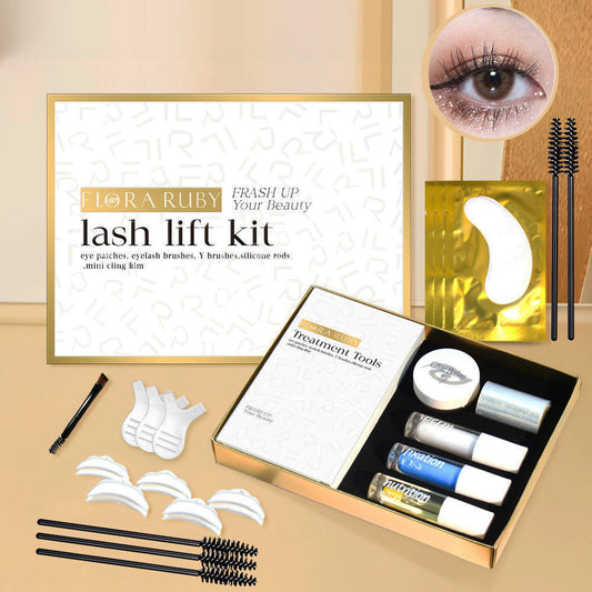 Cross-Border European and American Eyelash Curling Kit Keratin Lash Lift Barbie Long-Lasting Curling Eyelash Enhancing Beauty Tool Manufacturer