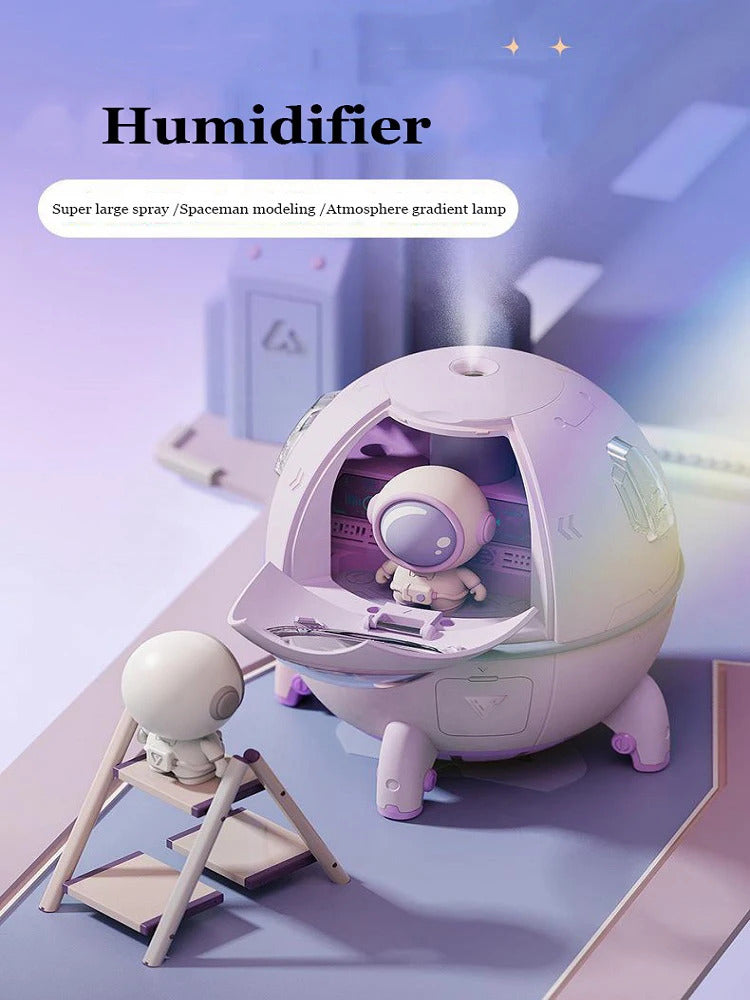 220ML Desktop Humidifier Portable USB Astronaut Air Humidifier Diffuser for Home With Colorful Light