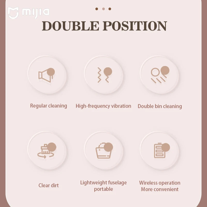 Xiaomi Ultrasonic Cleaner Upgrated Portable Household Cleaning Machine Jewelry Glasses Makeup Brush High Frequency Ultrasonic