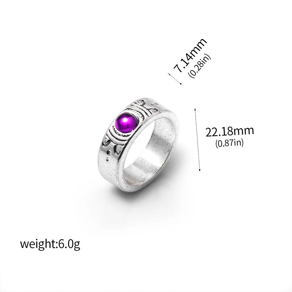 Anime Puella Magi Madoka Magica Soul Gem Necklace Crystal Pendant Ring Cosplay Costumes Lovers Jewelry Set Accessoies Prop