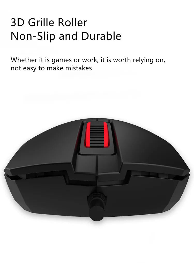 TEUCER Wired Home Extension Cable Mouse 2m 3m 5m High Sensitivity Office Mice Computer Peripherals