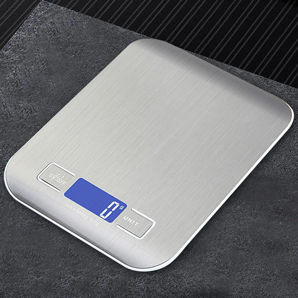 5Kg Kitchen Digital Scale Stainless Steel Mini Precision Weight Scale 0.1g Portable Weights Scale Cooking Baking Measuring Tools