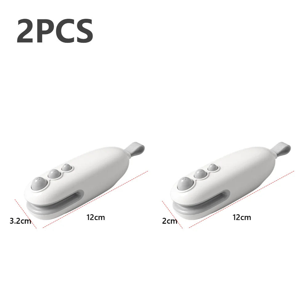 2pcs Mini Sealing Machine USB Rechargeable Heat Sealer Plastic Bag Heat Sealer for Home Travel 2 In 1Multi-function Kitchen Tool
