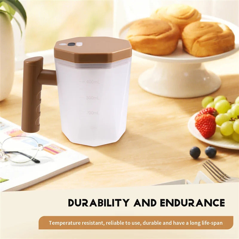 Efficient-Office & Home Essential: Digital Rechargeable Self-Stirring Coffee Mug, Automatic Drink Mixer