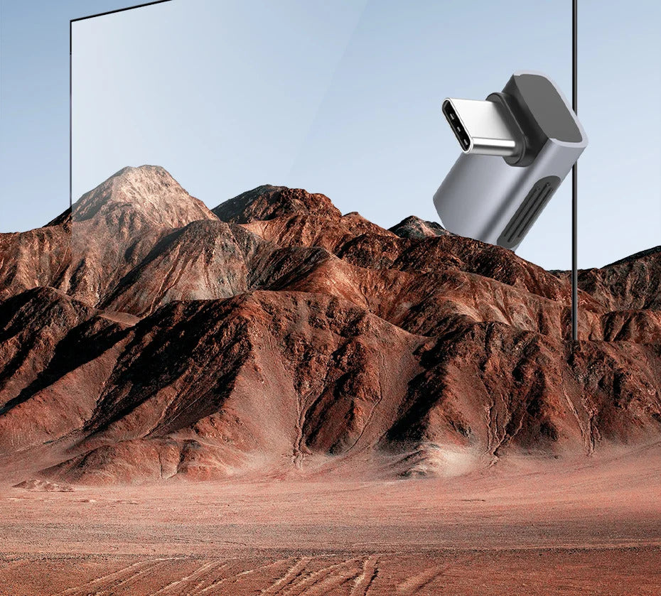 Hagibis 240W USB C to C Adapter 40Gbps 8K 60Hz 90 Degree Converter USB4 Adapter for Thunderbolt 4/3 MacBook iPhone 16 Pro Tablet