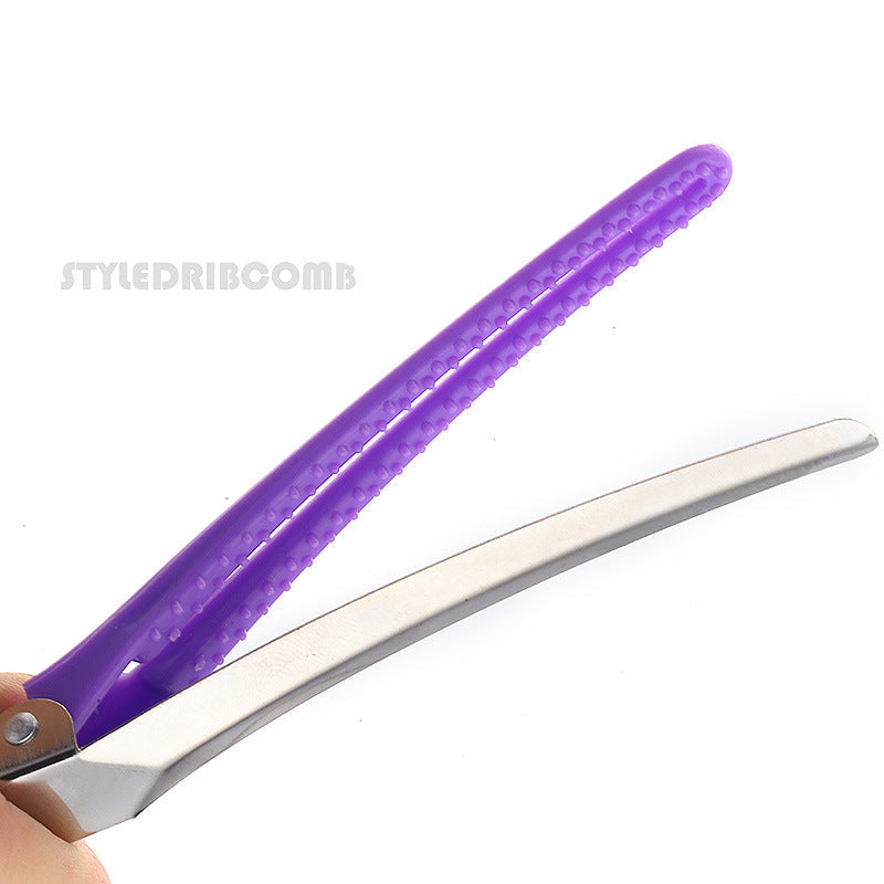 Hair Salon Haircut Hairdressing Clips Perm Dyeing Plastic Makeup No Trace Clips Bangs Positioning Sectioning Clips Duckbill Clips Large