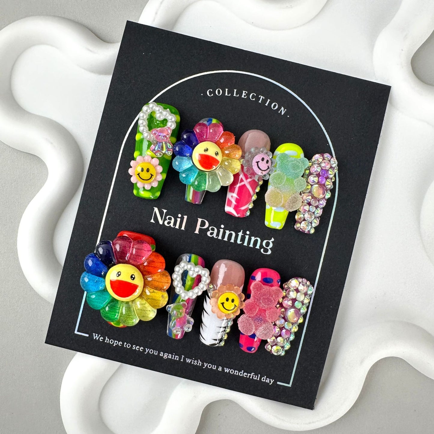 Short Almond Nails Cat Eye Handmade Painted Beautiful Whitening Elegant Wearable Nails Factory Wholesale Medium Long Style