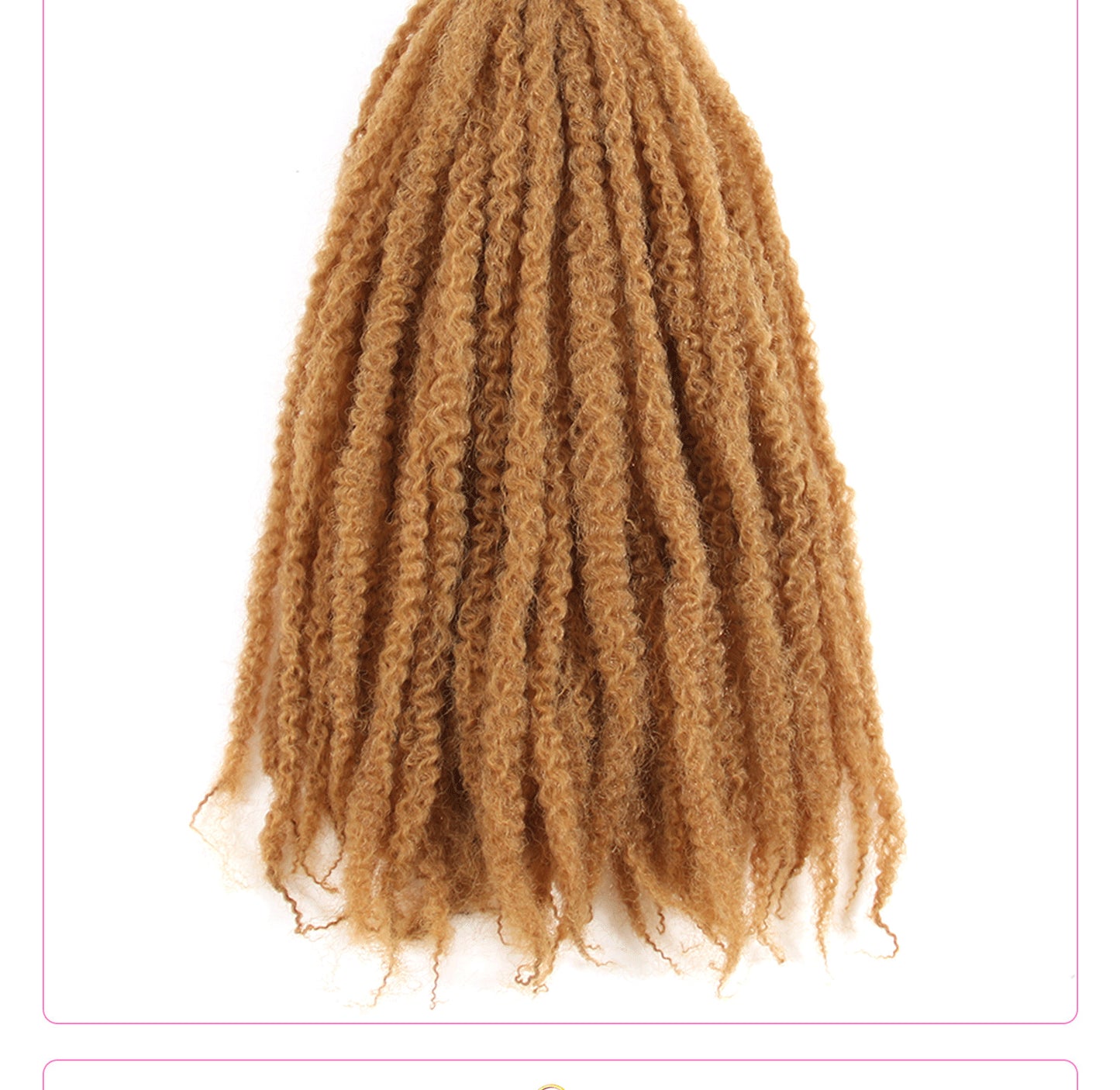 Large Caterpillar Dreadlock Wig Crochet Fluffy Braids Afro Kinky Curly Marley Braids