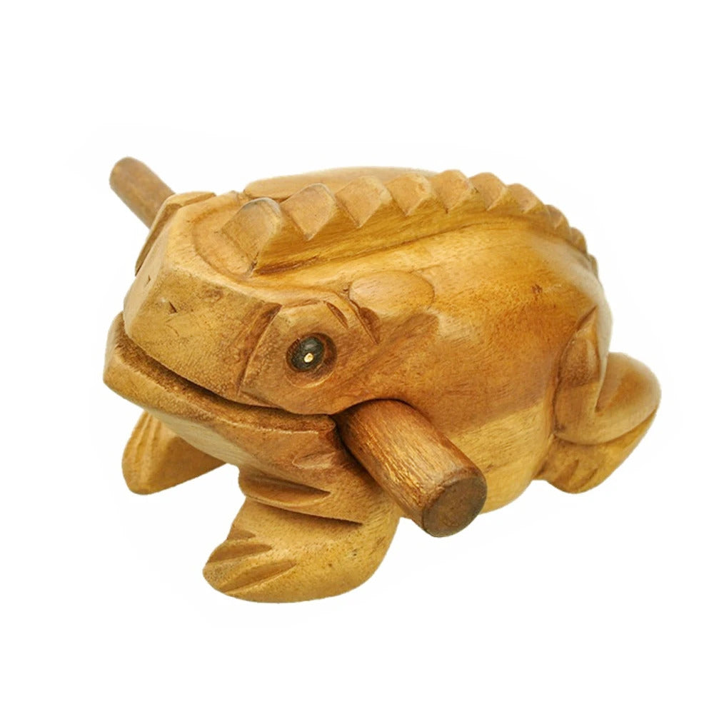 1pc Wooden Frog Guiro Rasp,Handcrafted Wooden Frog Musical Instrument,African Wooden Frog Rasp Musical Instrument for Adults