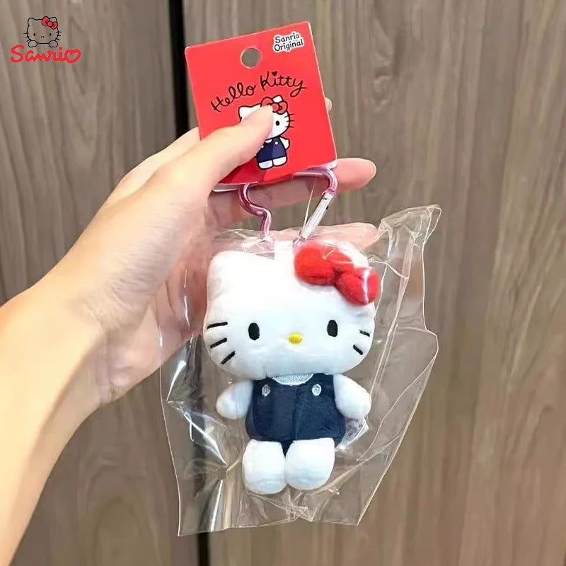 Sanrio Hello Kitty Plush Doll Keychain Cartoon Kt Cat Plushies Pendant Bag Decoration Ornaments Plush Toys Birthday Girl Gifts